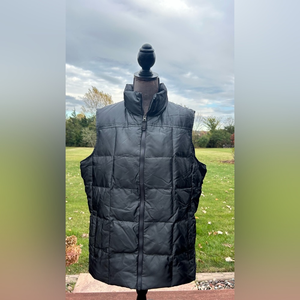 Lands' End Women's Black Quilted Vest